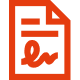 Icône d'un document signé